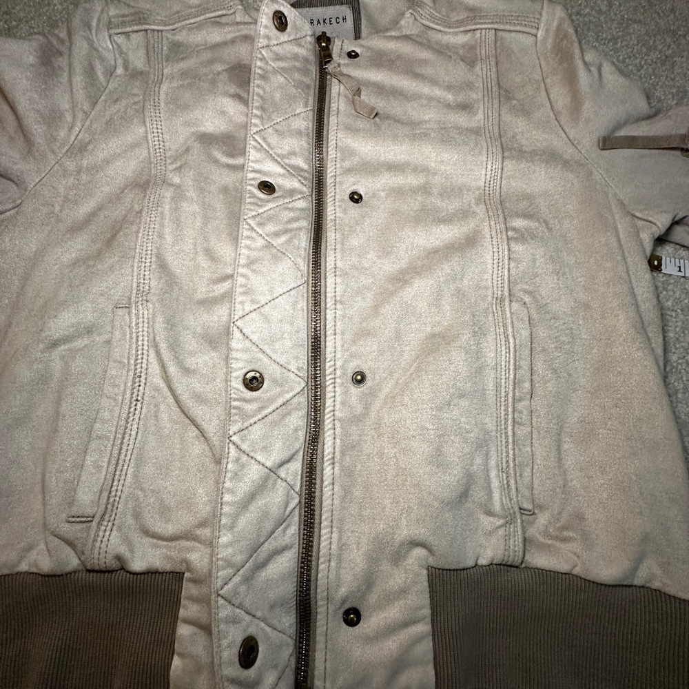 Marrakech Bomber Jacket - Women’s Size Small - Light Tan - Picture 7 of 7